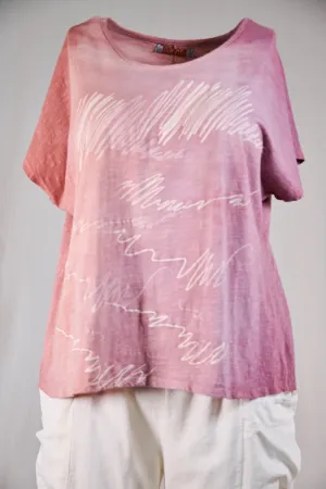 1250 Moon Tee HD Strawberry Rose Abstract Signature-P