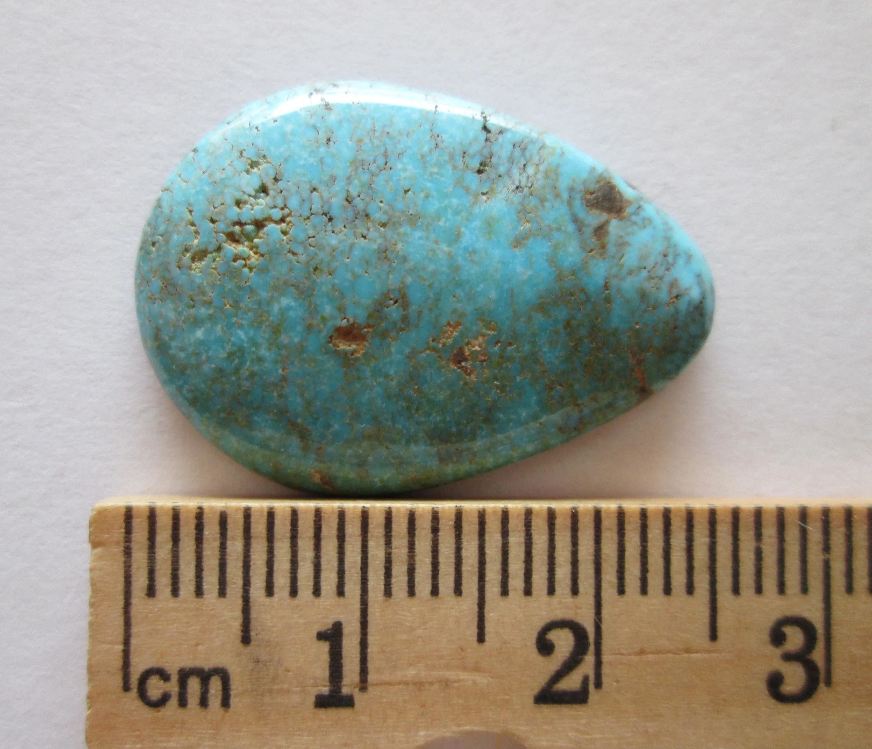 16.80 ct Natural Nevada Blue Turquoise, 26x19x4mm, Cabochon Gemstone, # DS 008