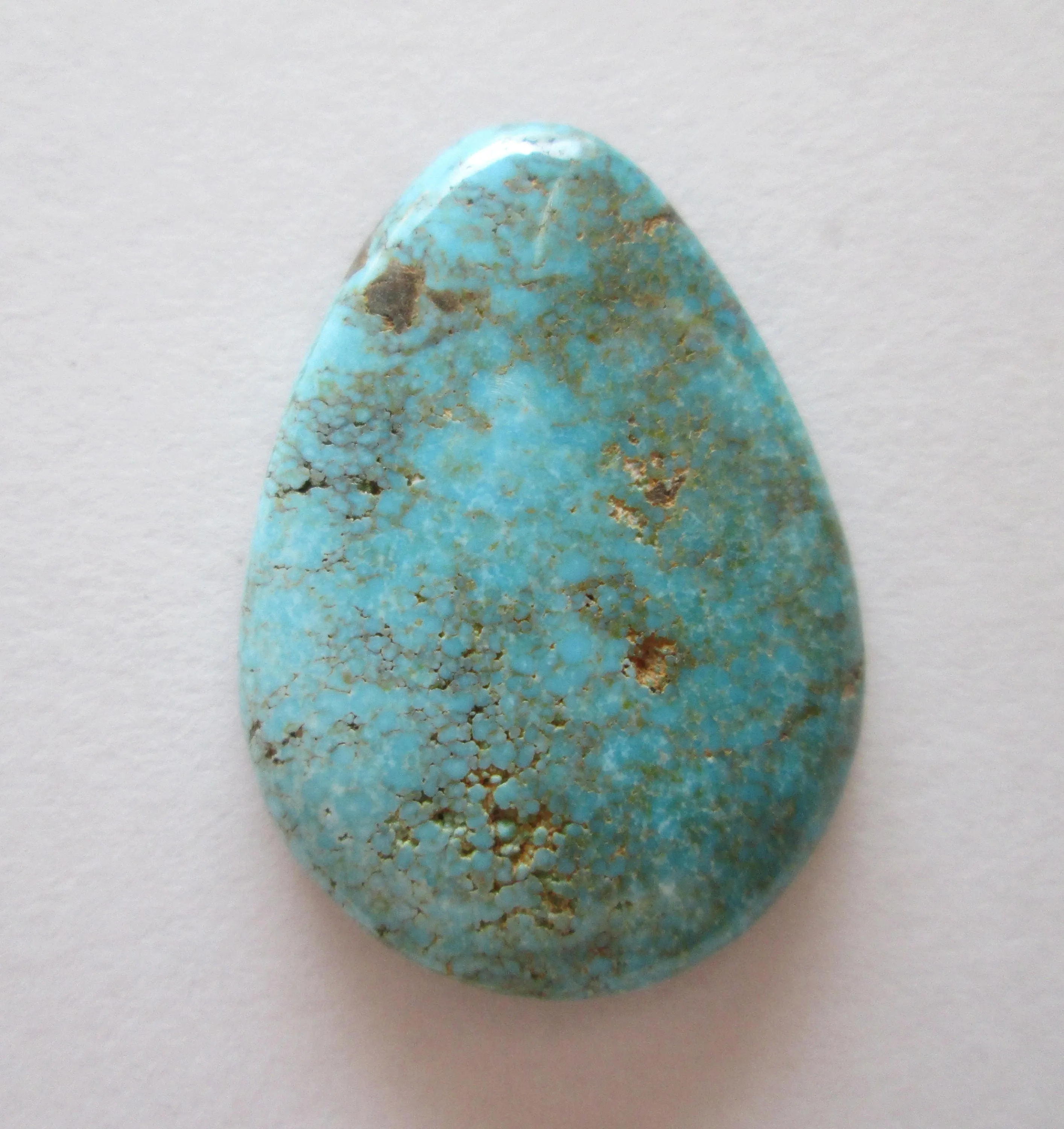 16.80 ct Natural Nevada Blue Turquoise, 26x19x4mm, Cabochon Gemstone, # DS 008