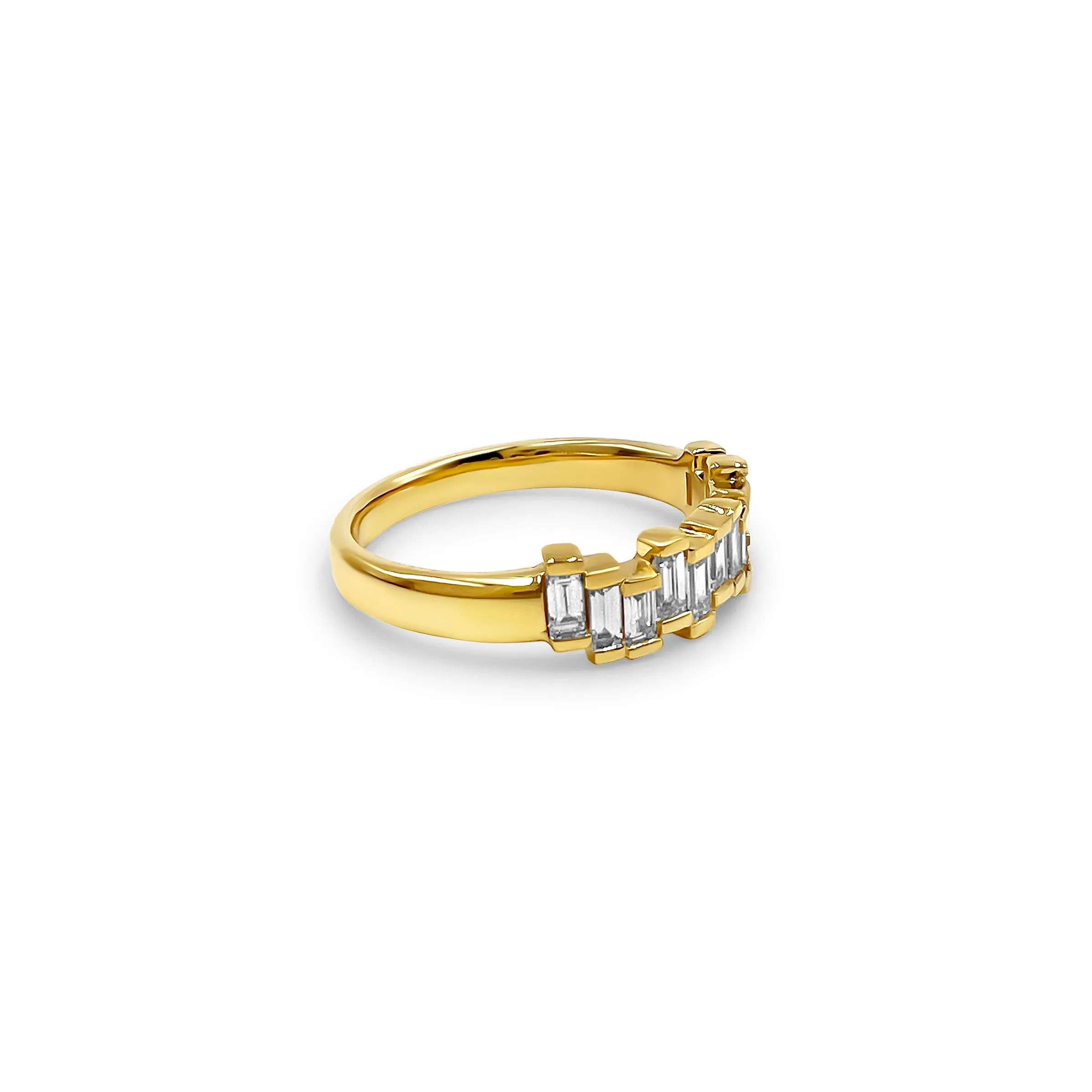 18k Baguette Diamond Band