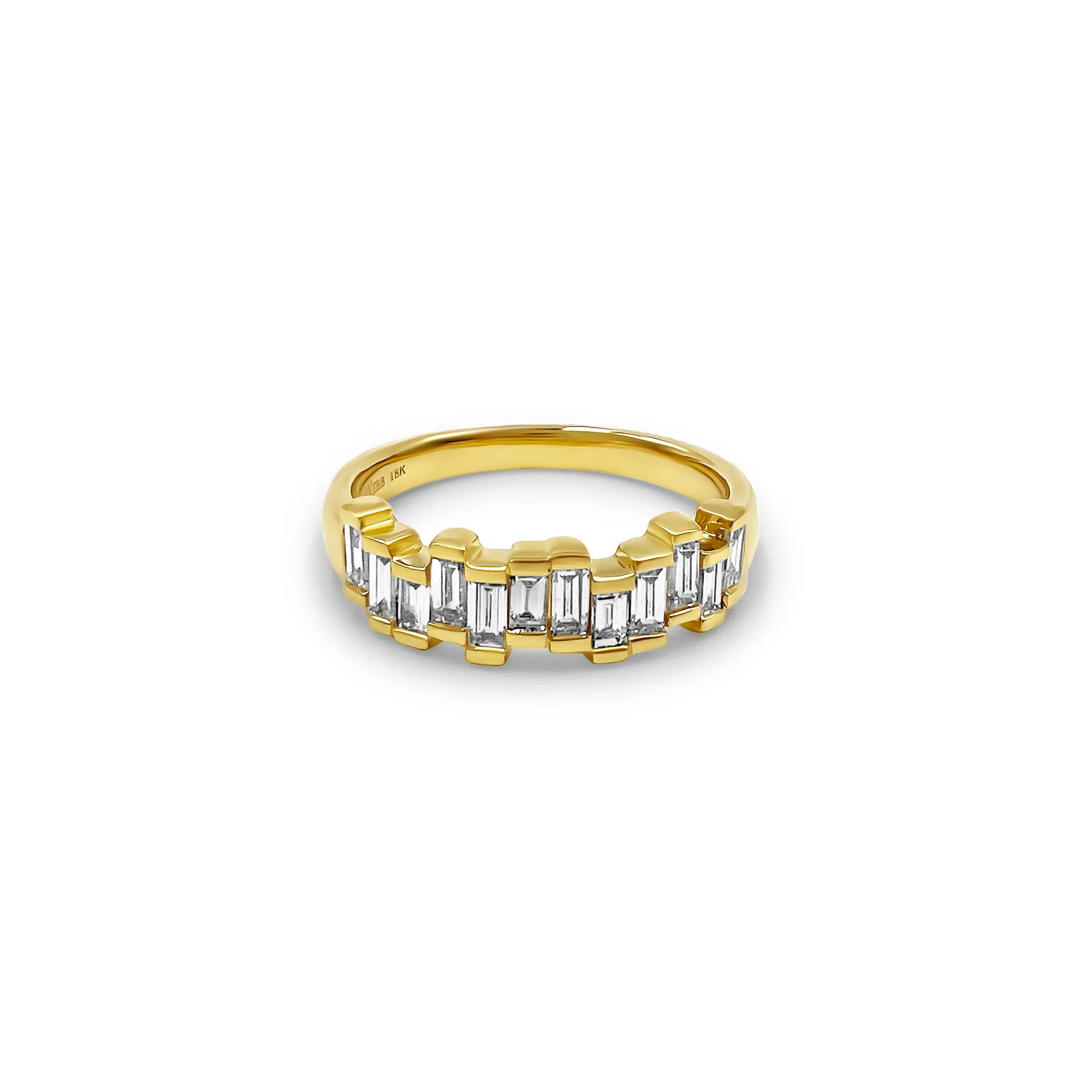 18k Baguette Diamond Band