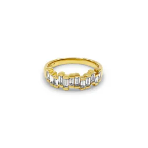 18k Baguette Diamond Band