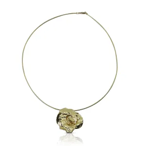 18K Gold-Plated Spiral Necklace