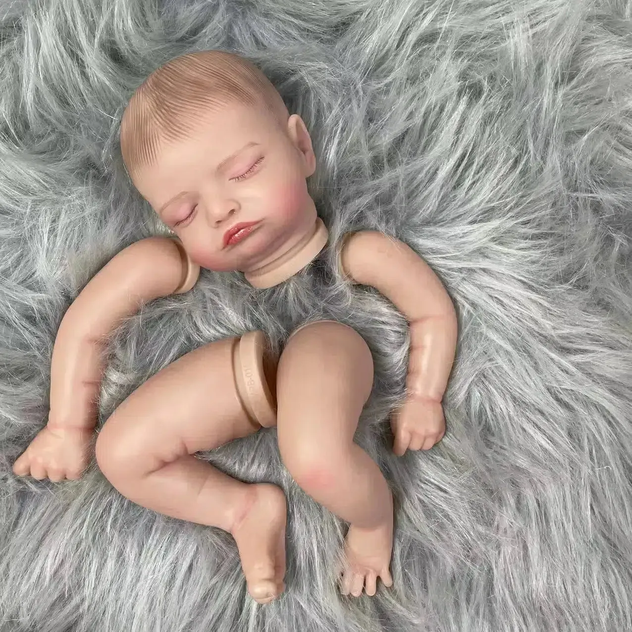 19-Inch Rosalie Reborn Doll Kit Painted Vinyl with 3D Veins and Cloth Body