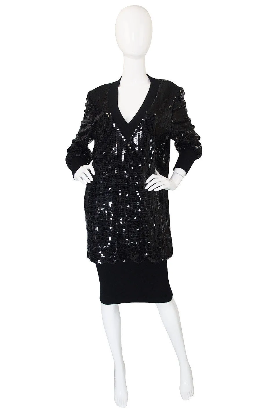 1980s Dominic Rompollo Sequin Dress