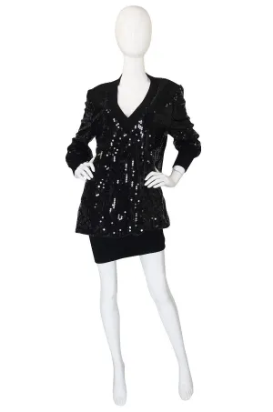 1980s Dominic Rompollo Sequin Dress