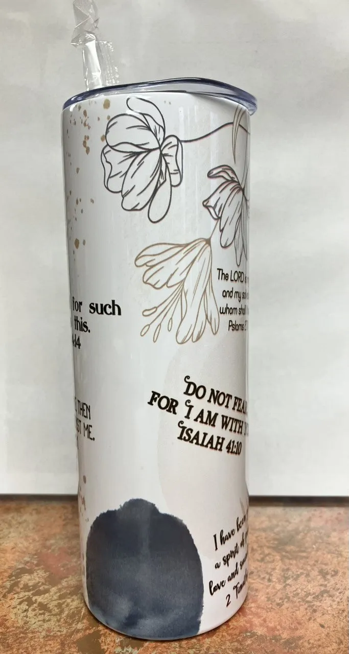 20 oz Skinny Tumbler - God's Promises