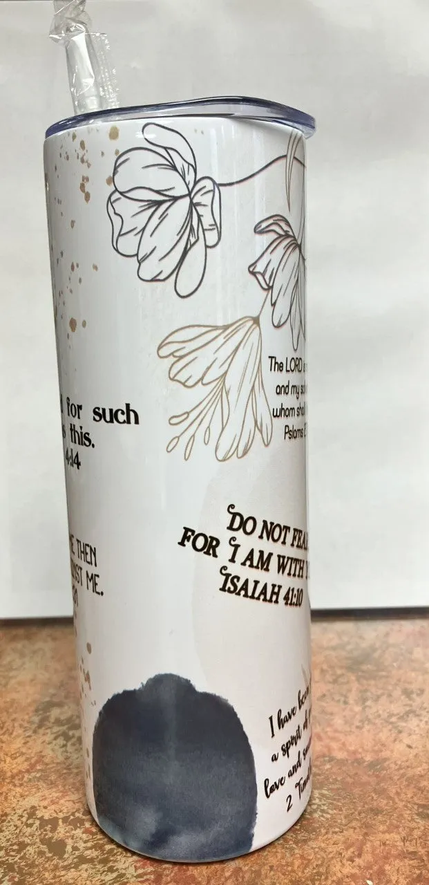 20 oz Skinny Tumbler - God's Promises
