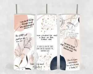 20 oz Skinny Tumbler - God's Promises