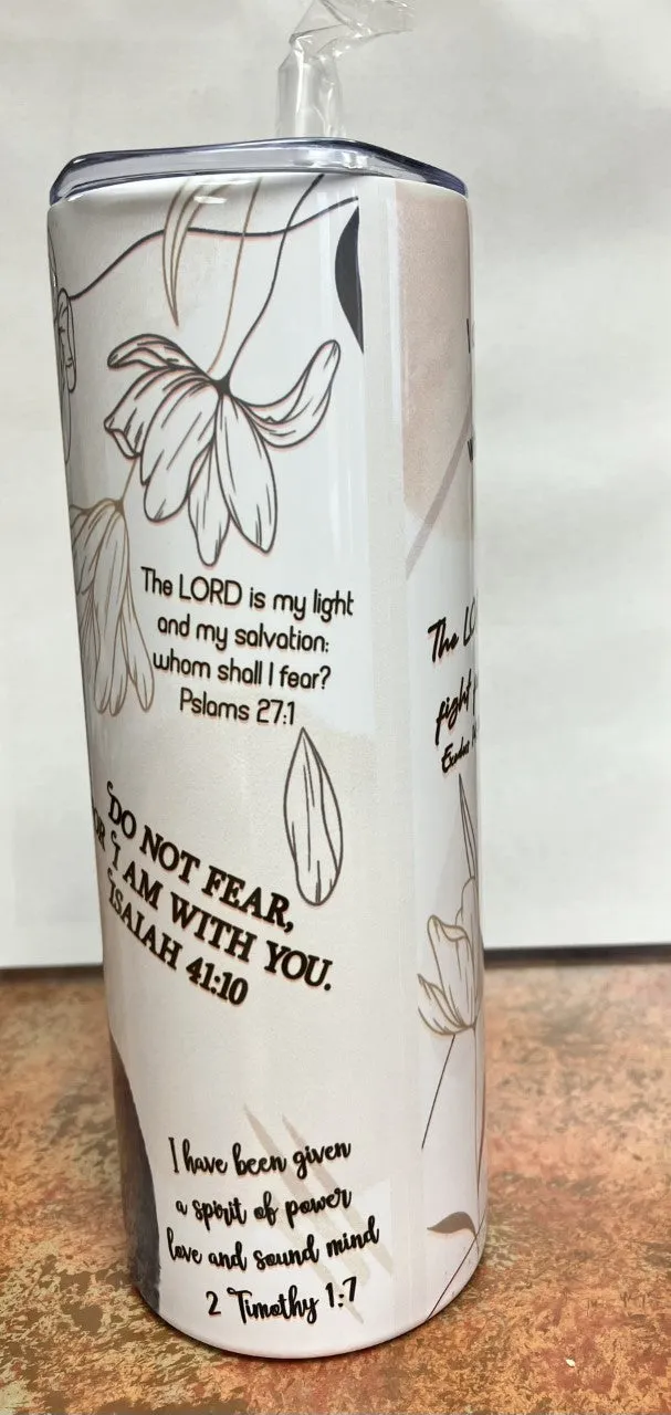 20 oz Skinny Tumbler - God's Promises