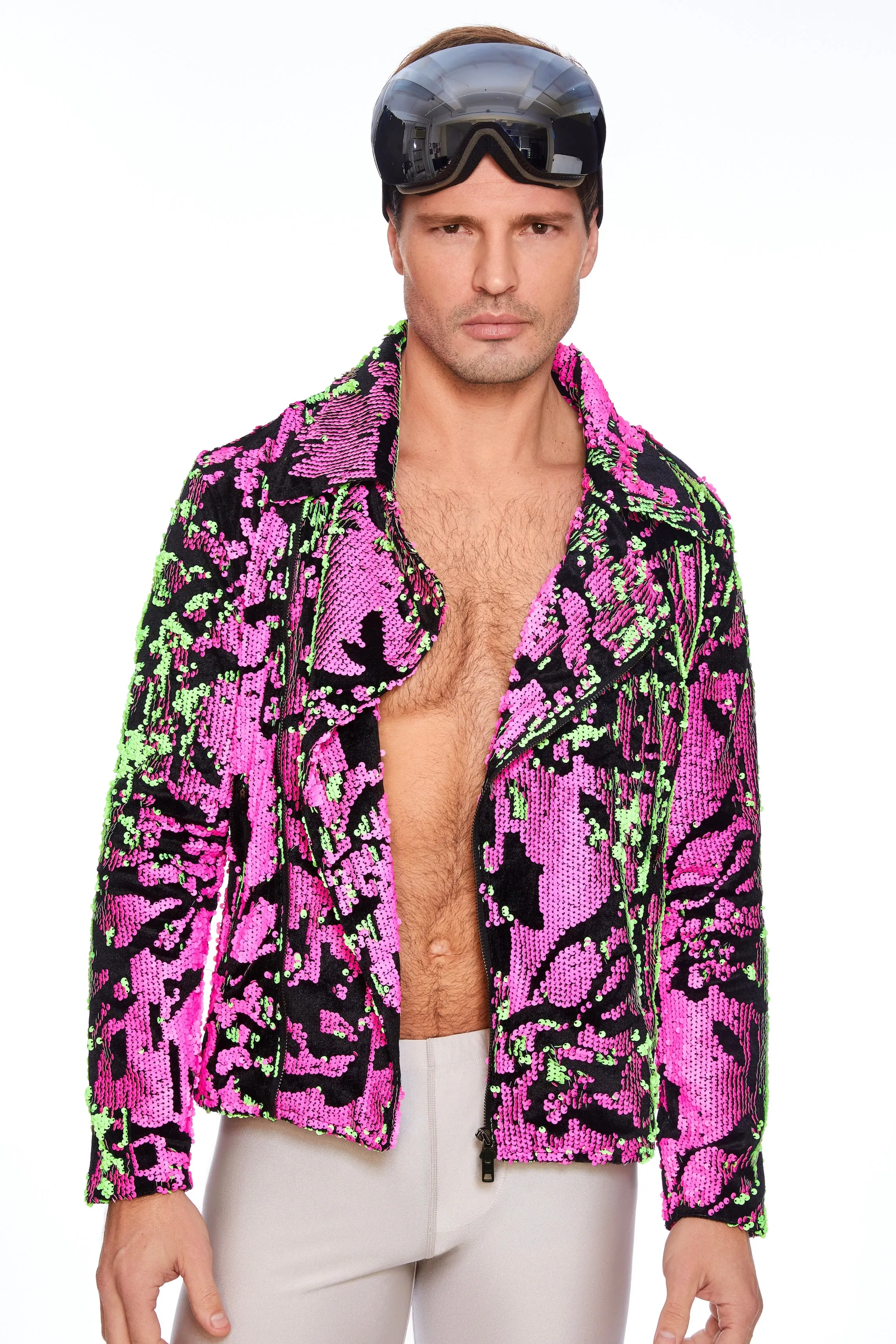 2049 Joe Sequin Neon Cross Jacket