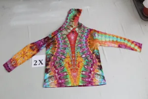 2X Long Sleeve Hooded Shirt