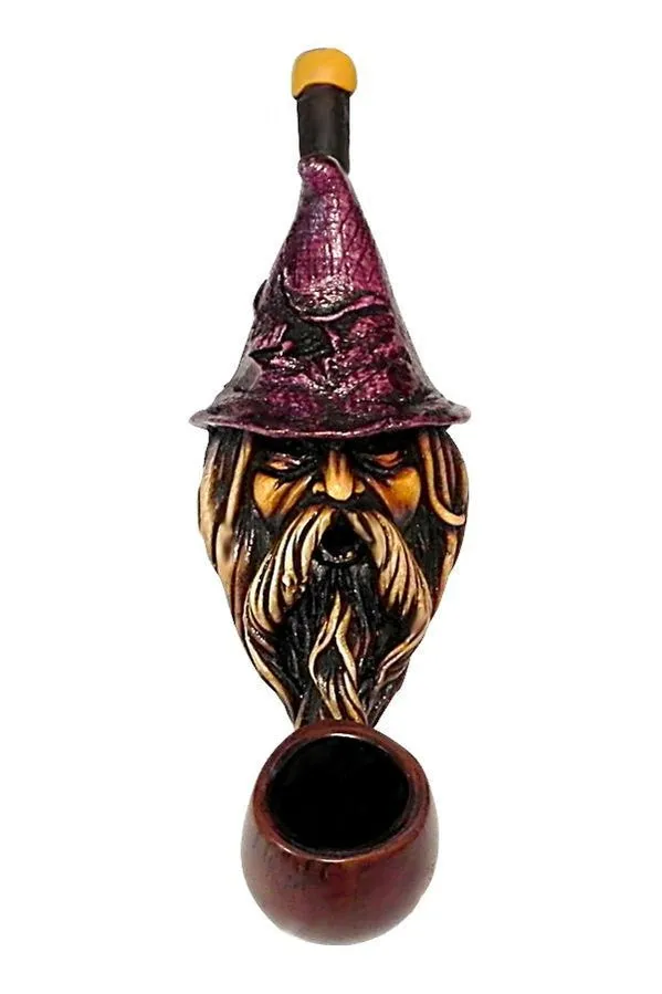3.5" Mini Size Hand Made Resin Pipe - Various Designs - (1 Count)