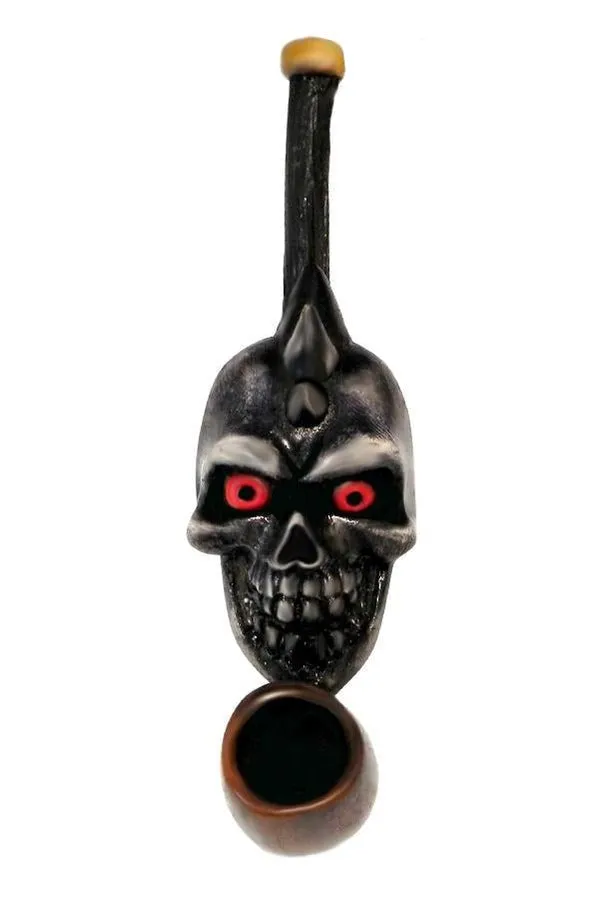 3.5" Mini Size Hand Made Resin Pipe - Various Designs - (1 Count)