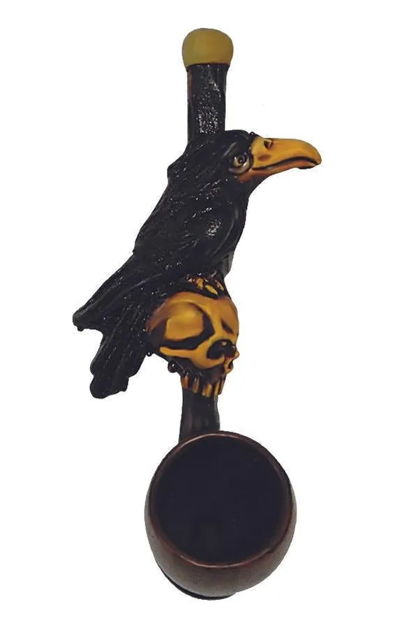 3.5" Mini Size Hand Made Resin Pipe - Various Designs - (1 Count)