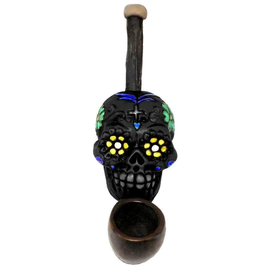 3.5" Mini Size Hand Made Resin Pipe - Various Designs - (1 Count)