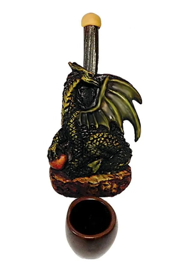 3.5" Mini Size Hand Made Resin Pipe - Various Designs - (1 Count)