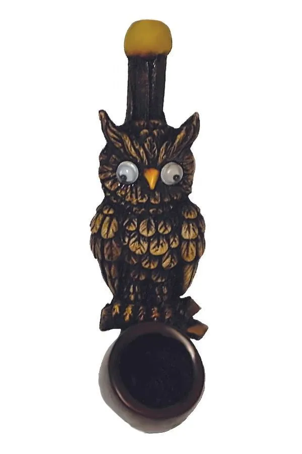 3.5" Mini Size Hand Made Resin Pipe - Various Designs - (1 Count)