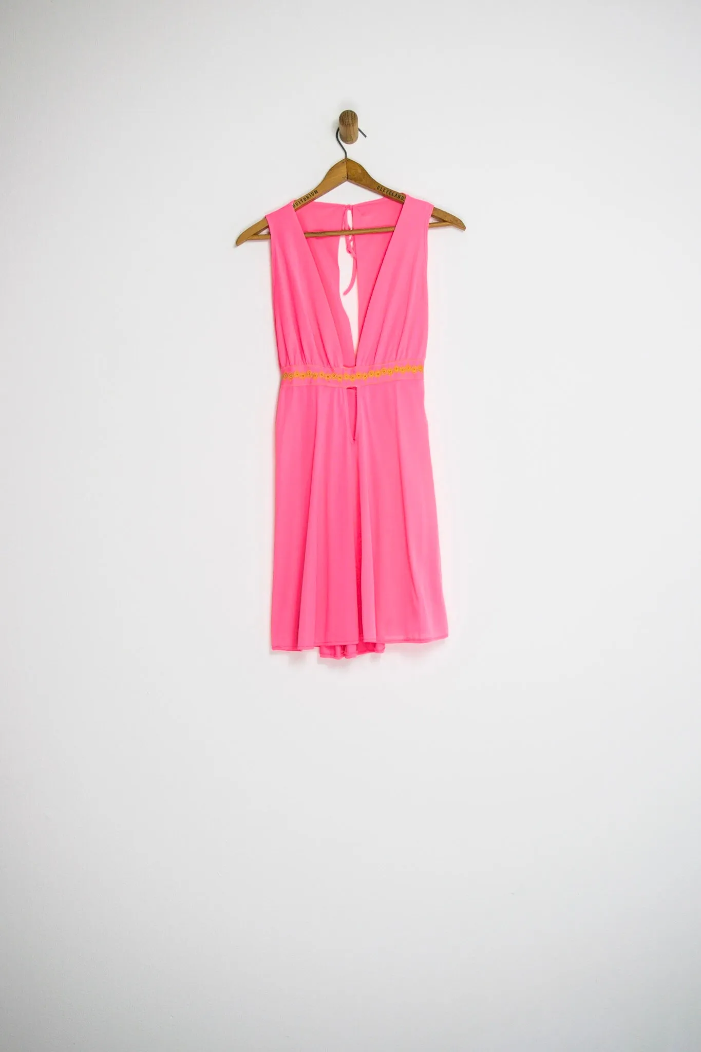 70’s BRIGHT PINK NIGHTIE / SMALL