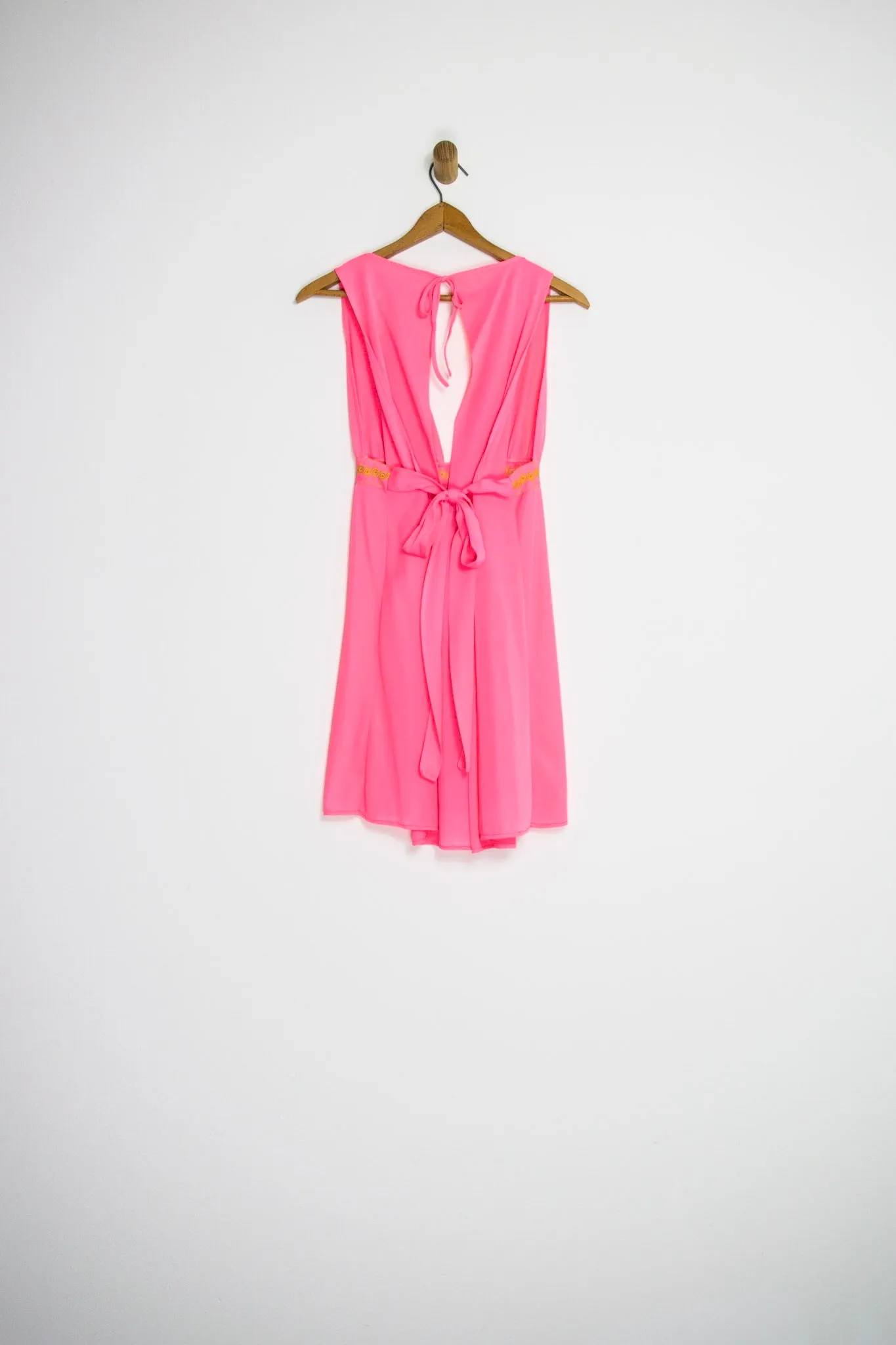 70’s BRIGHT PINK NIGHTIE / SMALL