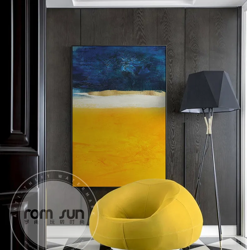 Abstract Bright Colour Blocks Wall Art