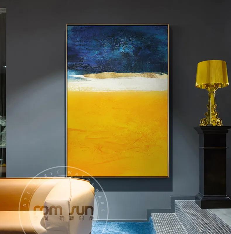 Abstract Bright Colour Blocks Wall Art