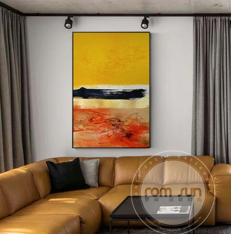 Abstract Bright Colour Blocks Wall Art