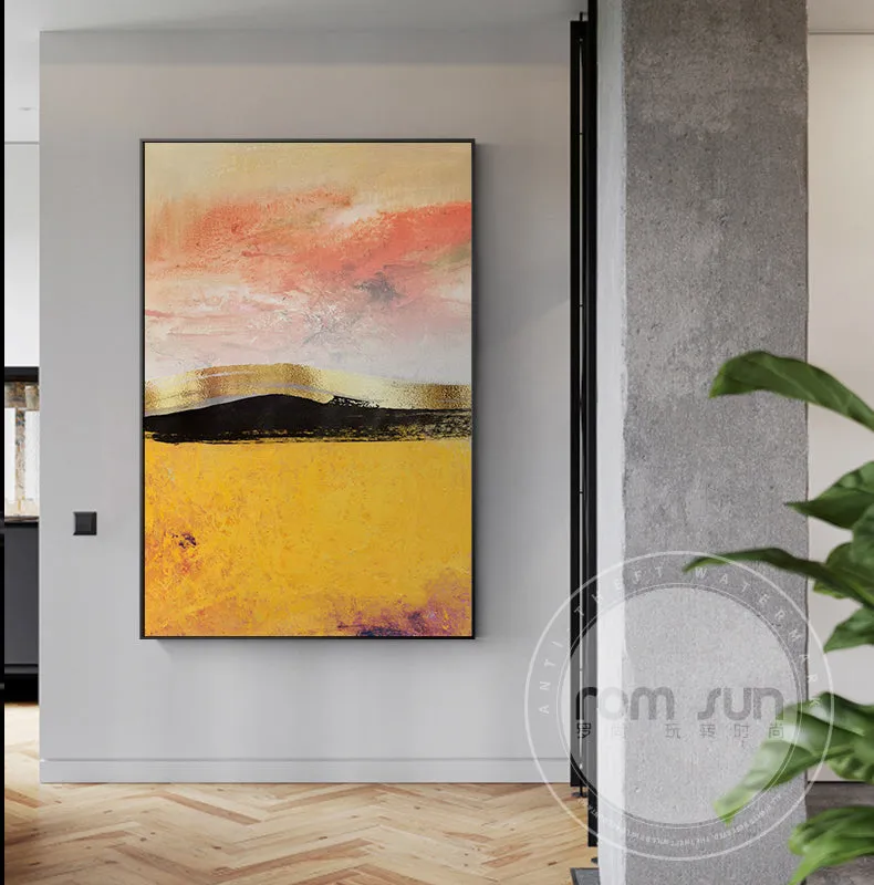 Abstract Bright Colour Blocks Wall Art