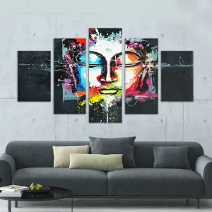 Abstract Buddha Canvas