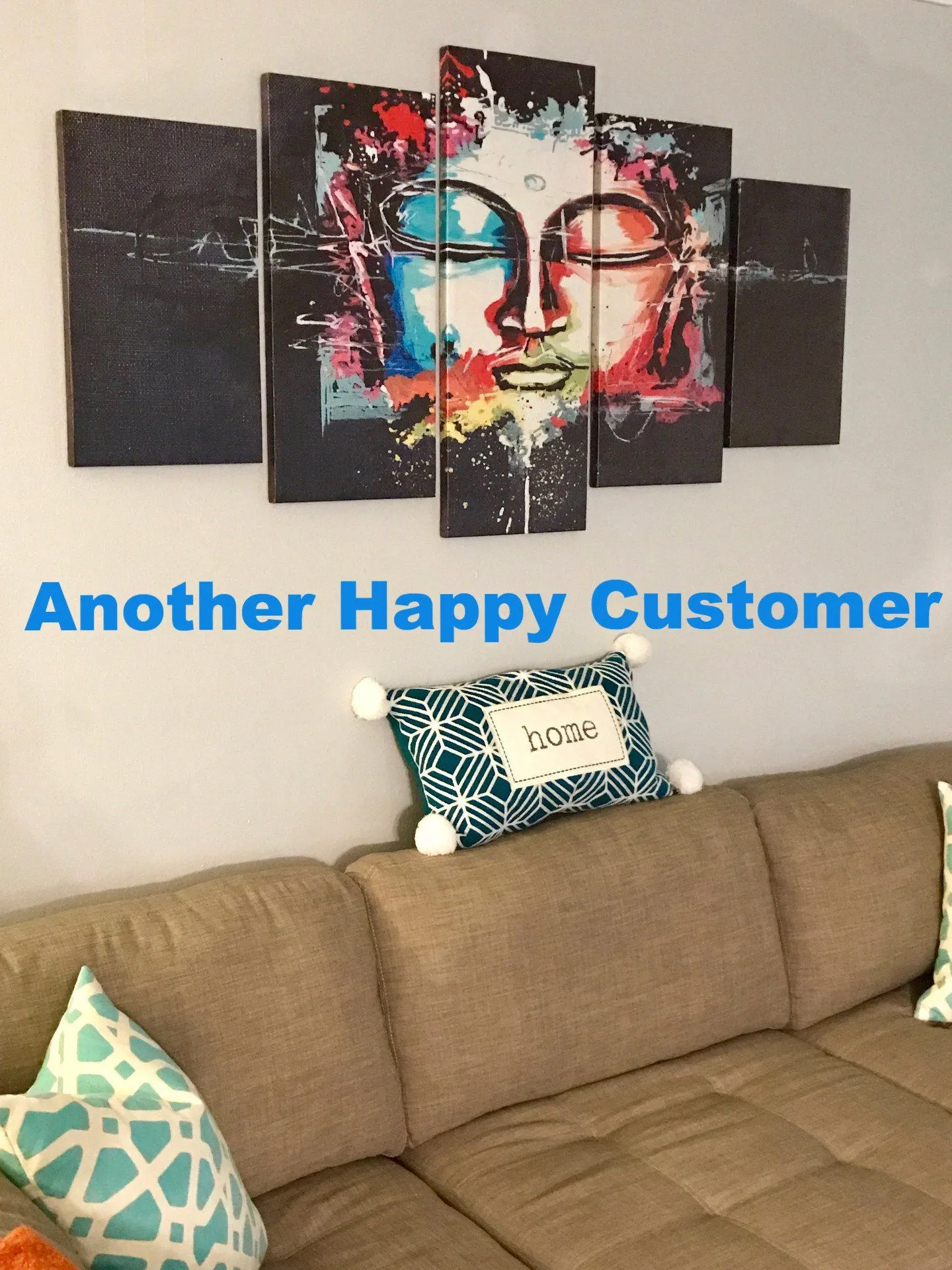 Abstract Buddha Canvas