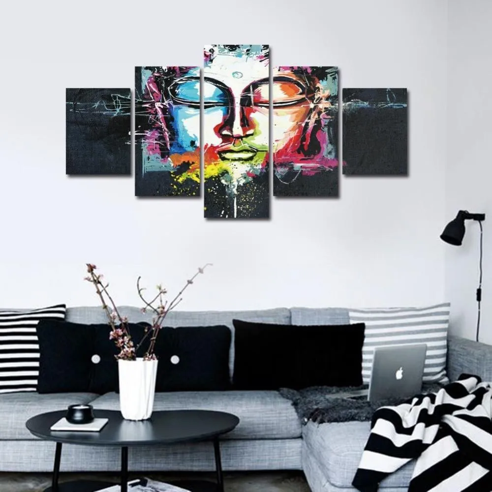 Abstract Buddha Canvas