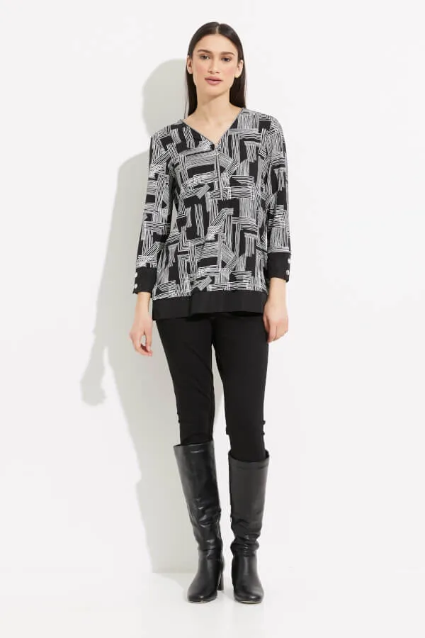 Abstract Print Top Style 233225