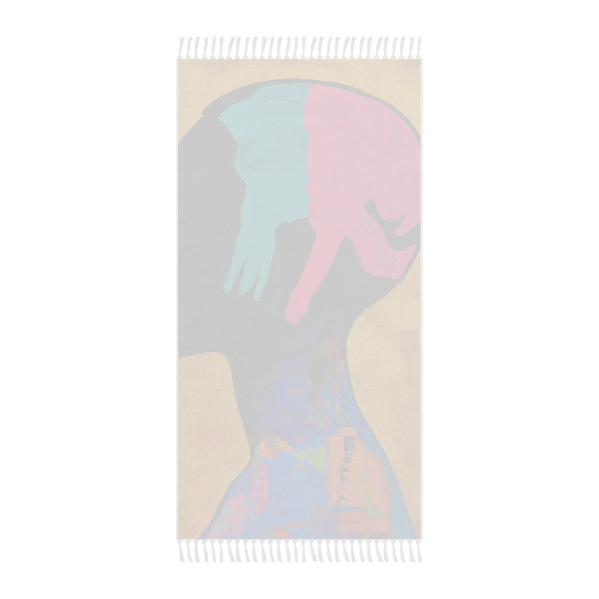 Abstract Silhouette Beach Towel