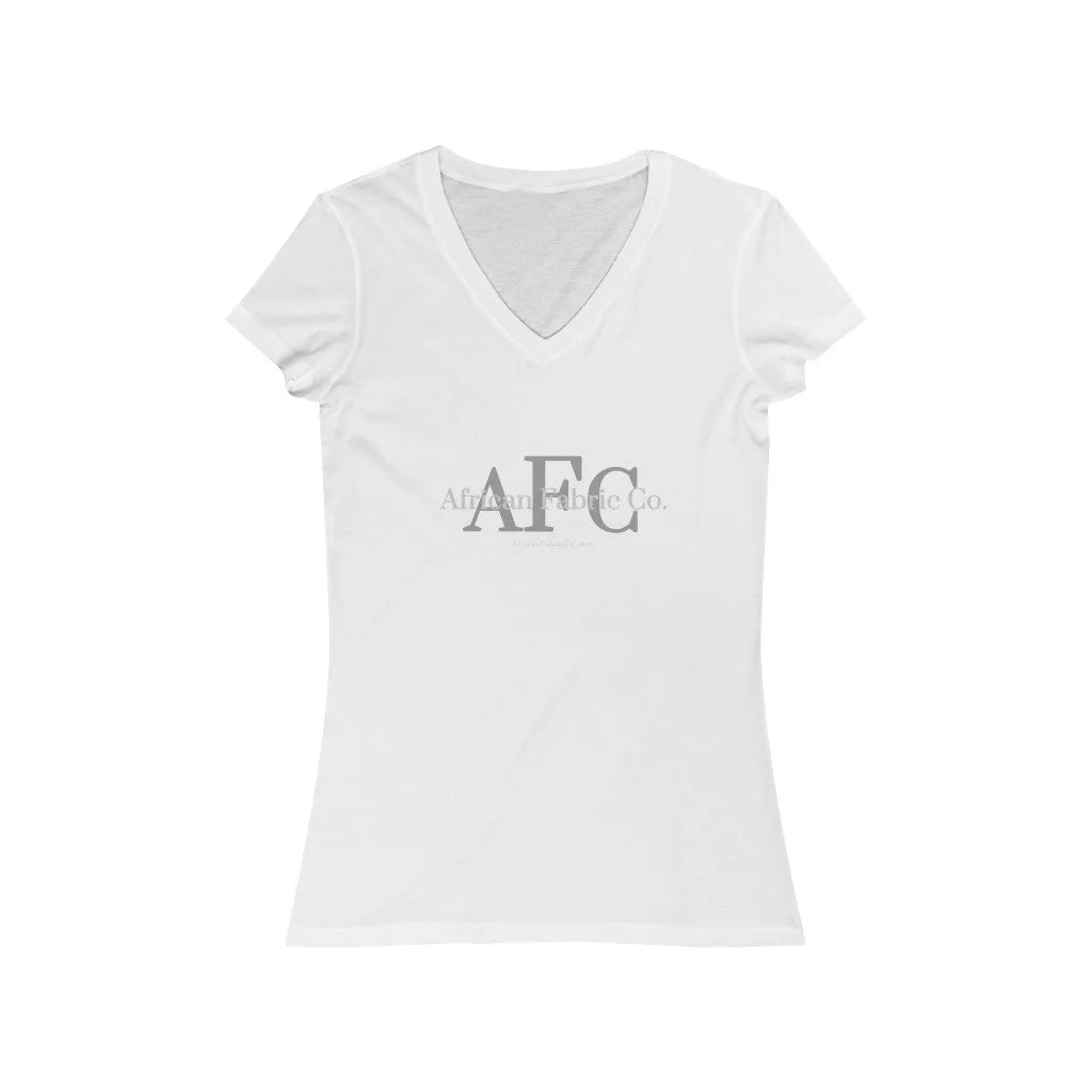 African Fabric Co. Women's Jersey Short Sleeve V-Neck Tee