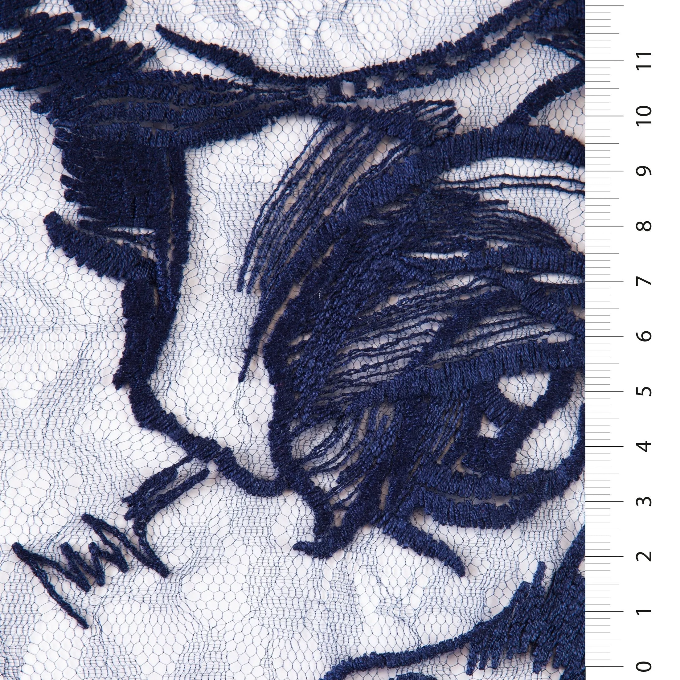 Artistic Abstract Rose Design Rayon Embroidery Fabric