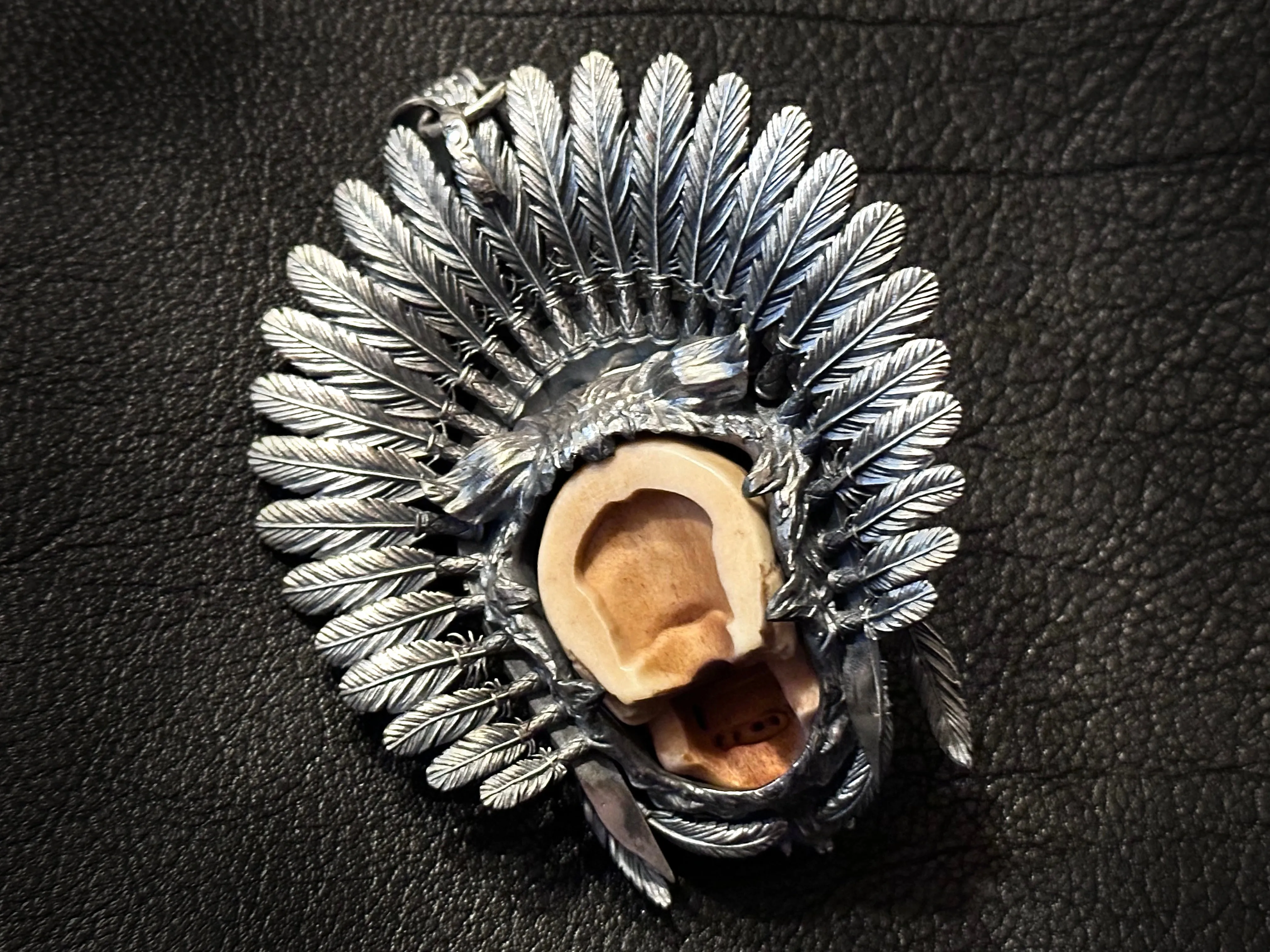 Aztec Mexican Warrior Amulet Pendant