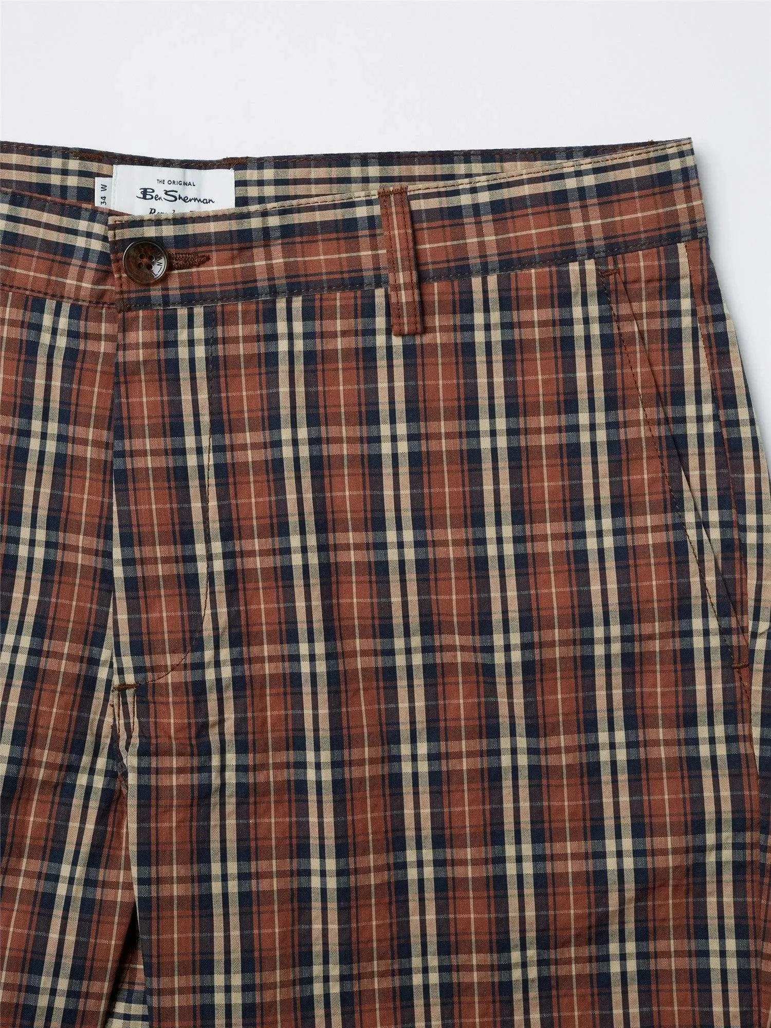 Bermudas Heritage Check Brick Red