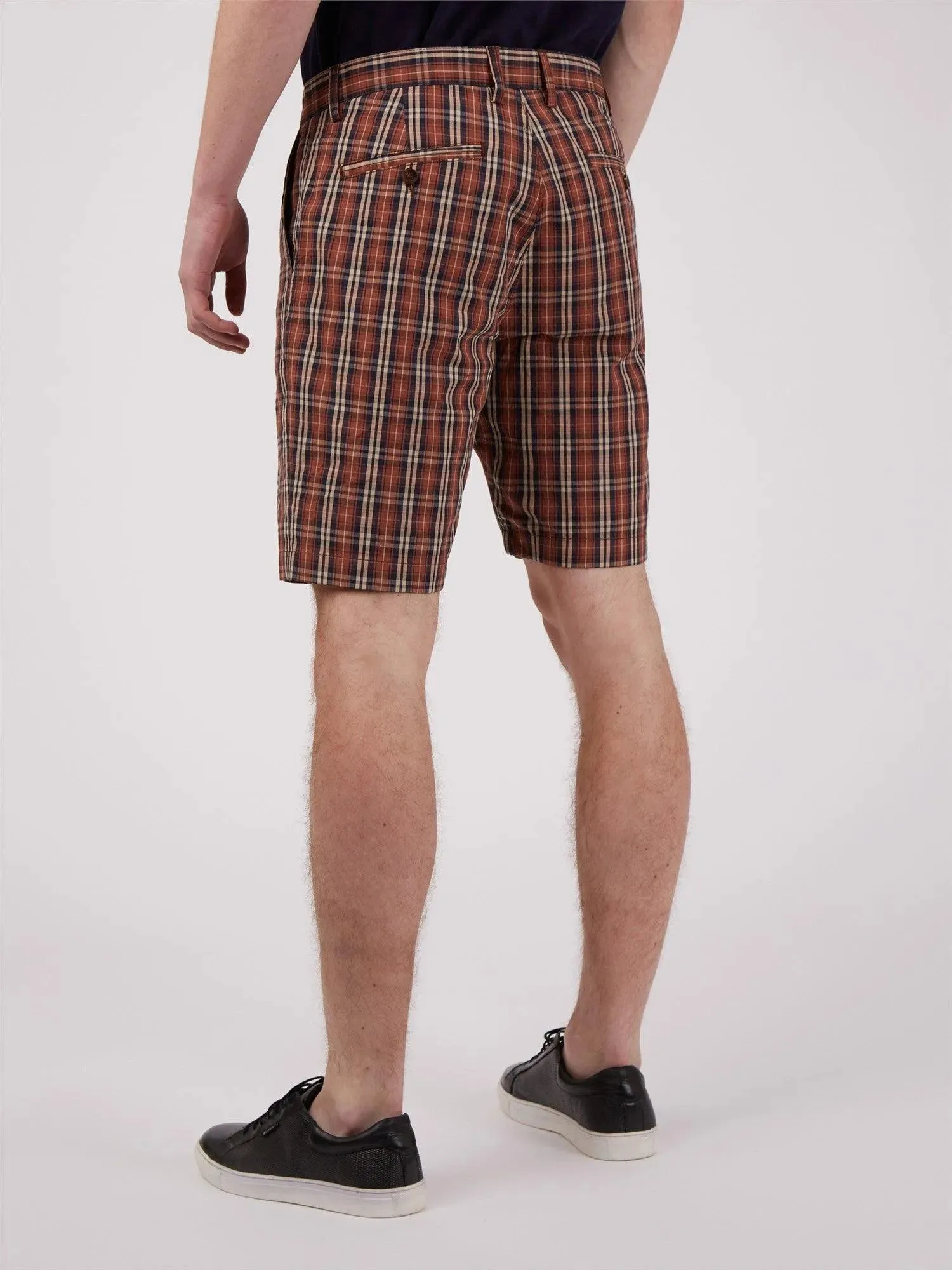 Bermudas Heritage Check Brick Red