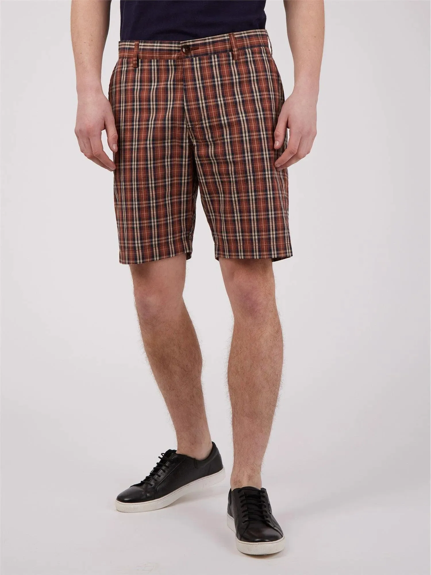 Bermudas Heritage Check Brick Red