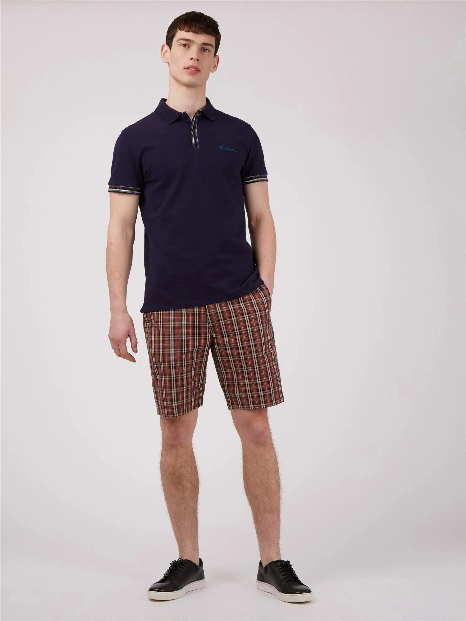 Bermudas Heritage Check Brick Red