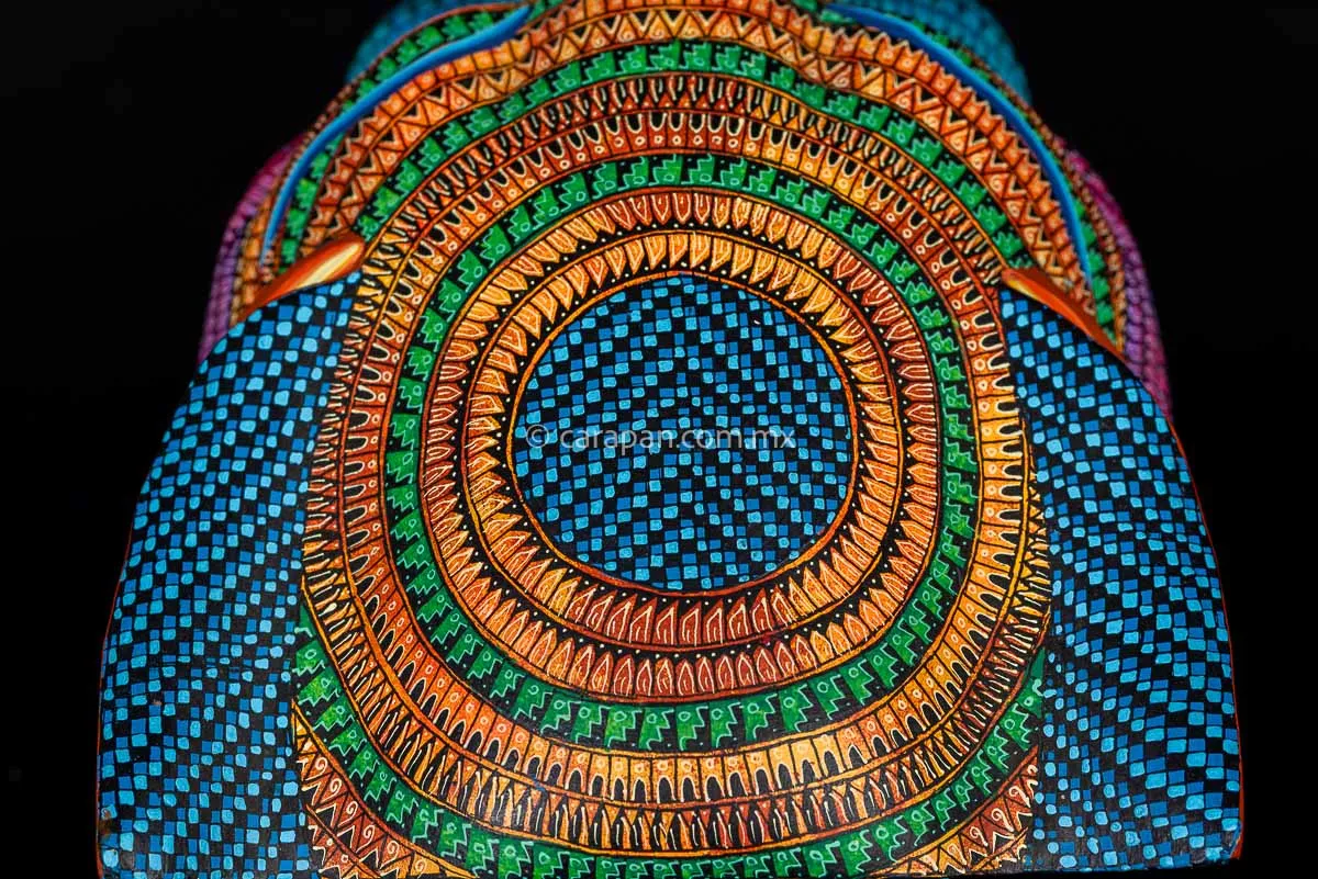 Big Jaguar Head Oaxacan Wood Carving Alebrije
