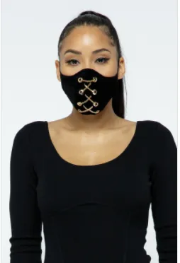 Black Velvet Face Mask