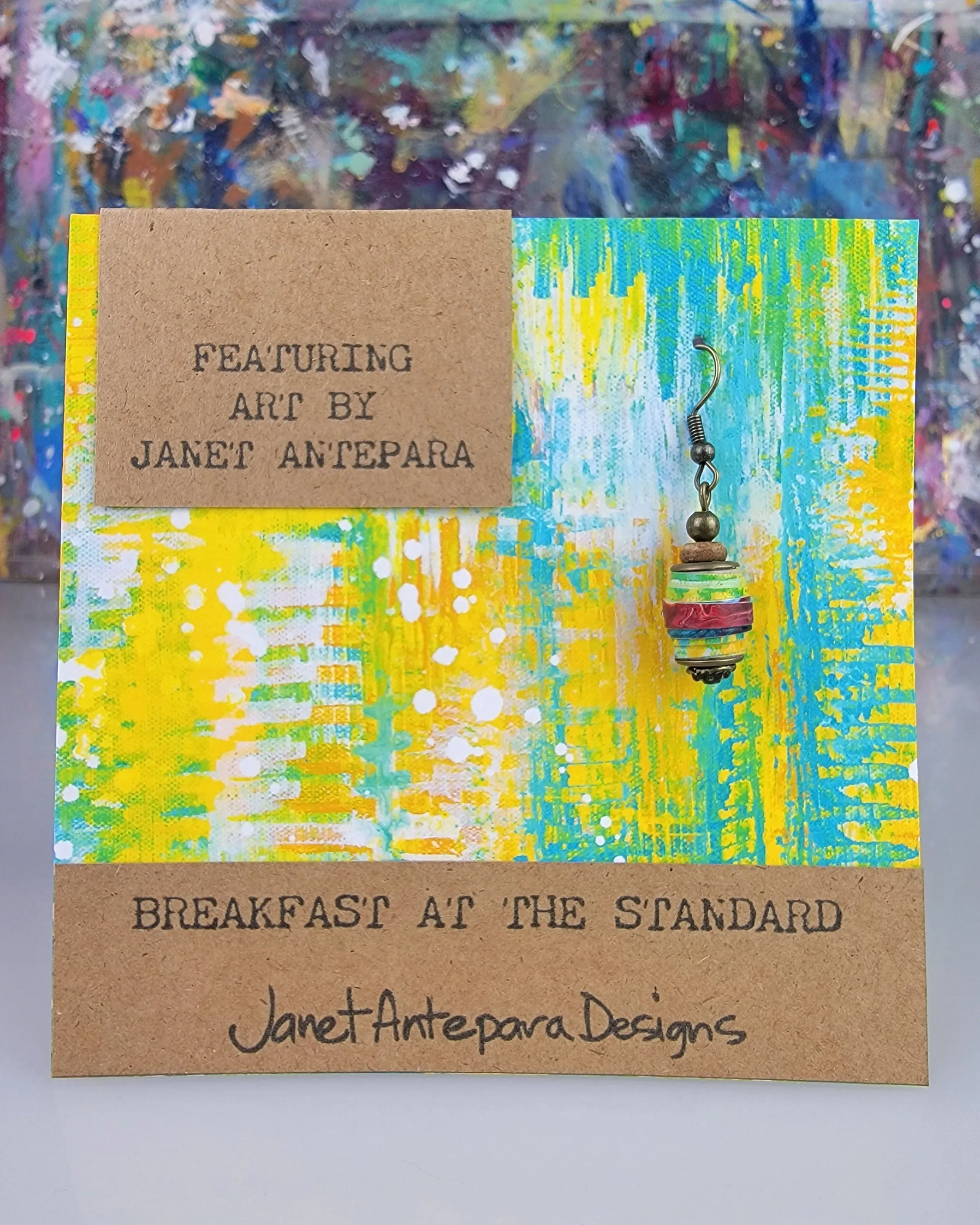 Breakfast at the Standard Single Art Earring