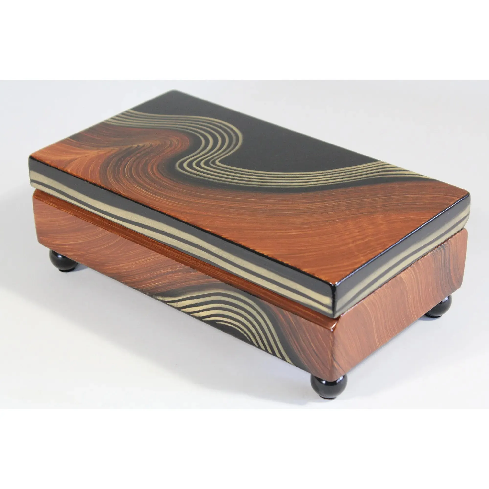 Burl Swirl Rectangular  Box by Grant Noren