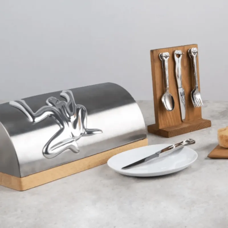 Carrol Boyes Hanging Wave Cutlery 21 Piece Set And Stand 18CUT-SET-HW-ST