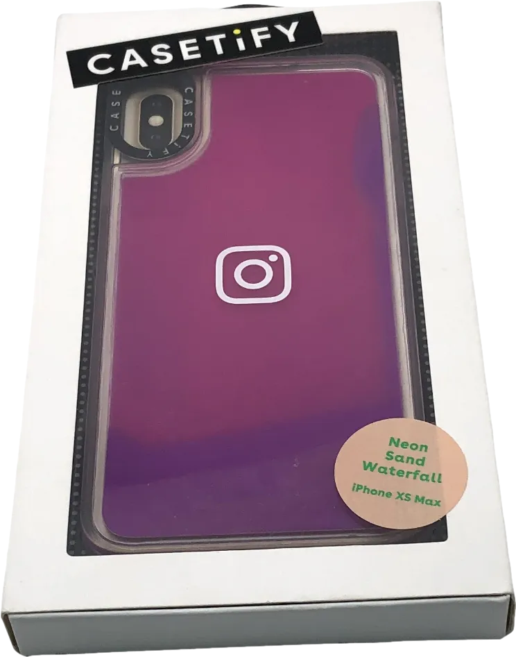 Casetify Purple Neon Sand Waterfall Iphone Xs Max Case