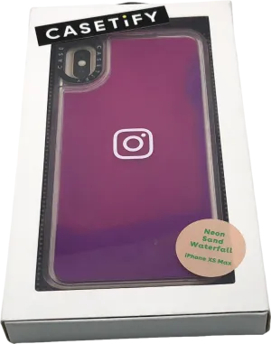 Casetify Purple Neon Sand Waterfall Iphone Xs Max Case