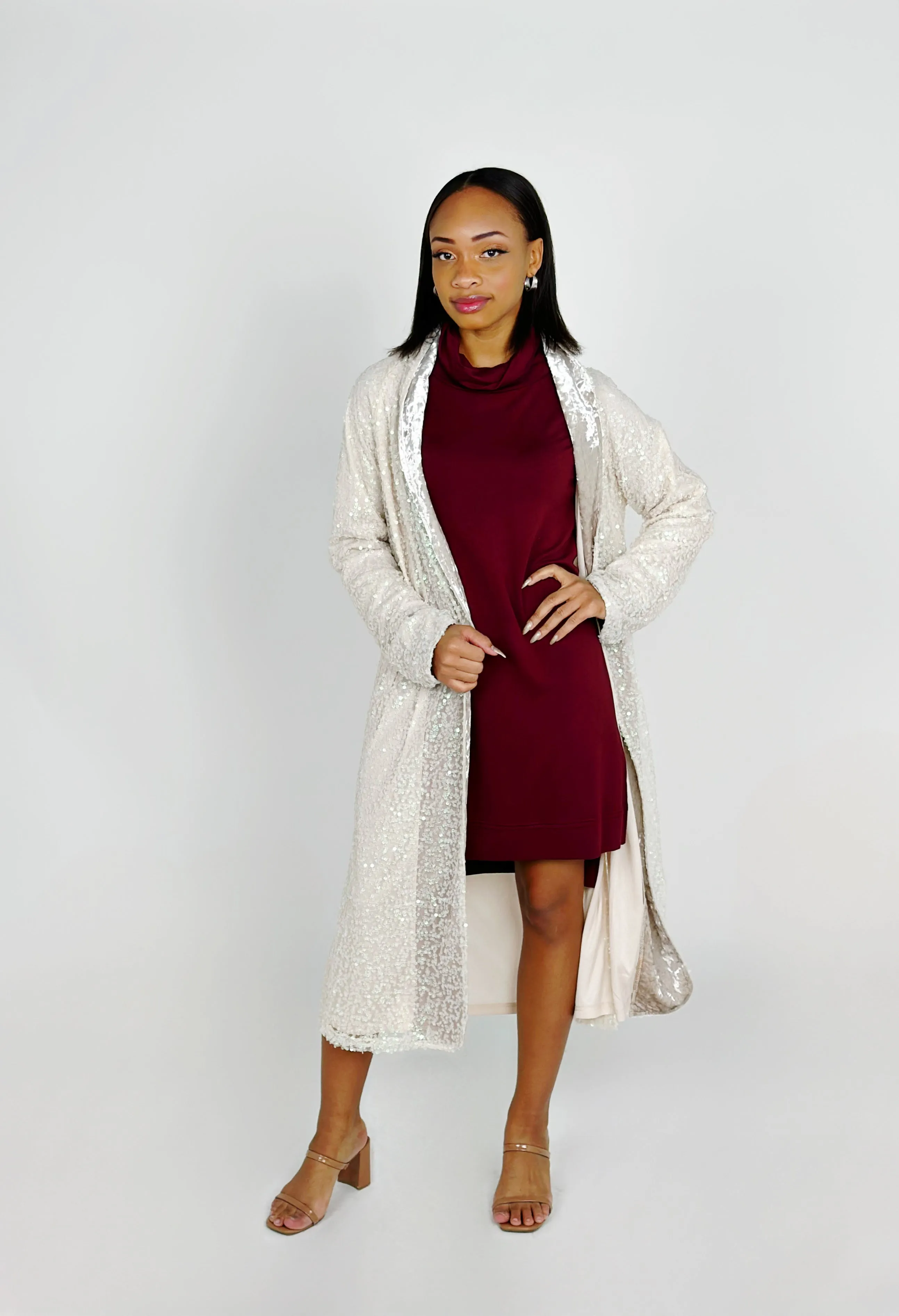 Champagne Velvet Sequin Jacket