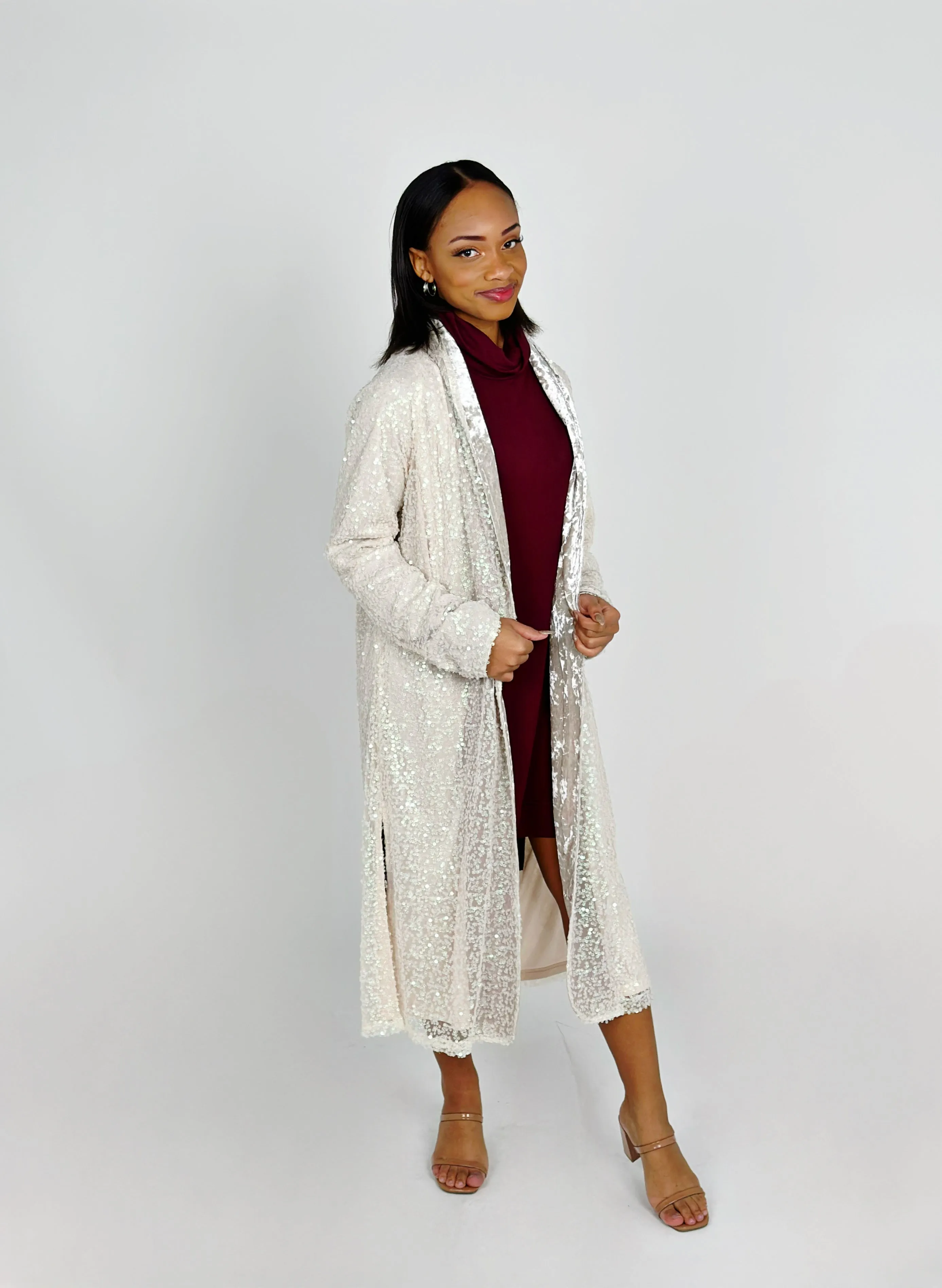 Champagne Velvet Sequin Jacket