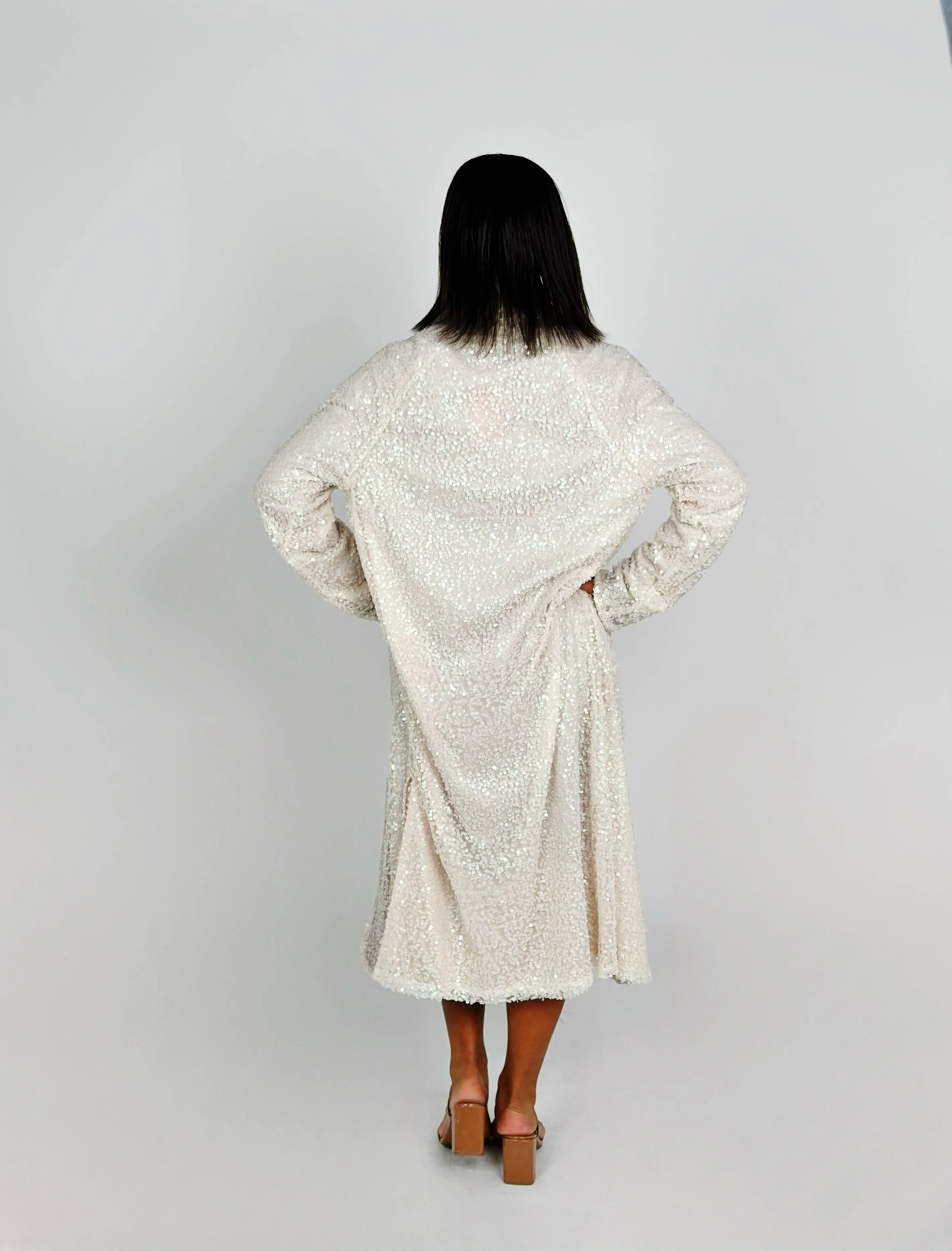 Champagne Velvet Sequin Jacket